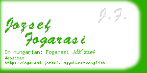 jozsef fogarasi business card
